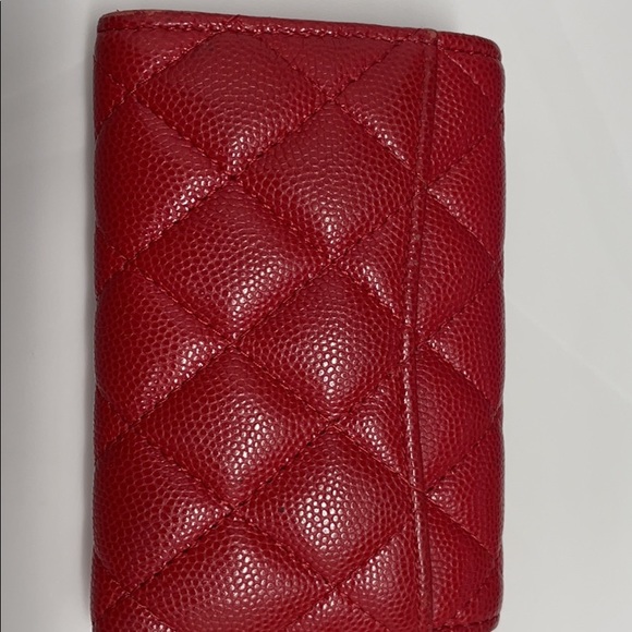 Chanel card case - red - mini wallet - Picture 3 of 9